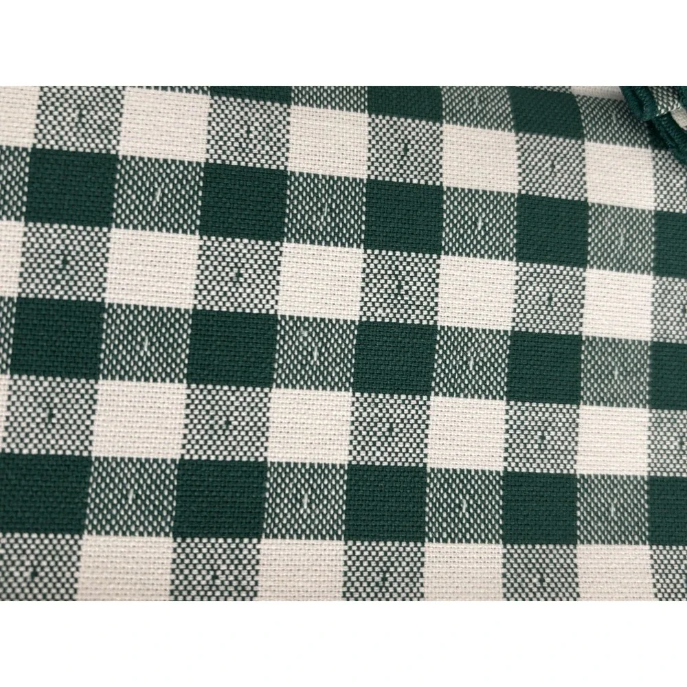 Vintage Green Gingham Table Linens: Country Cottage Set Of 4 Cloth Napkins